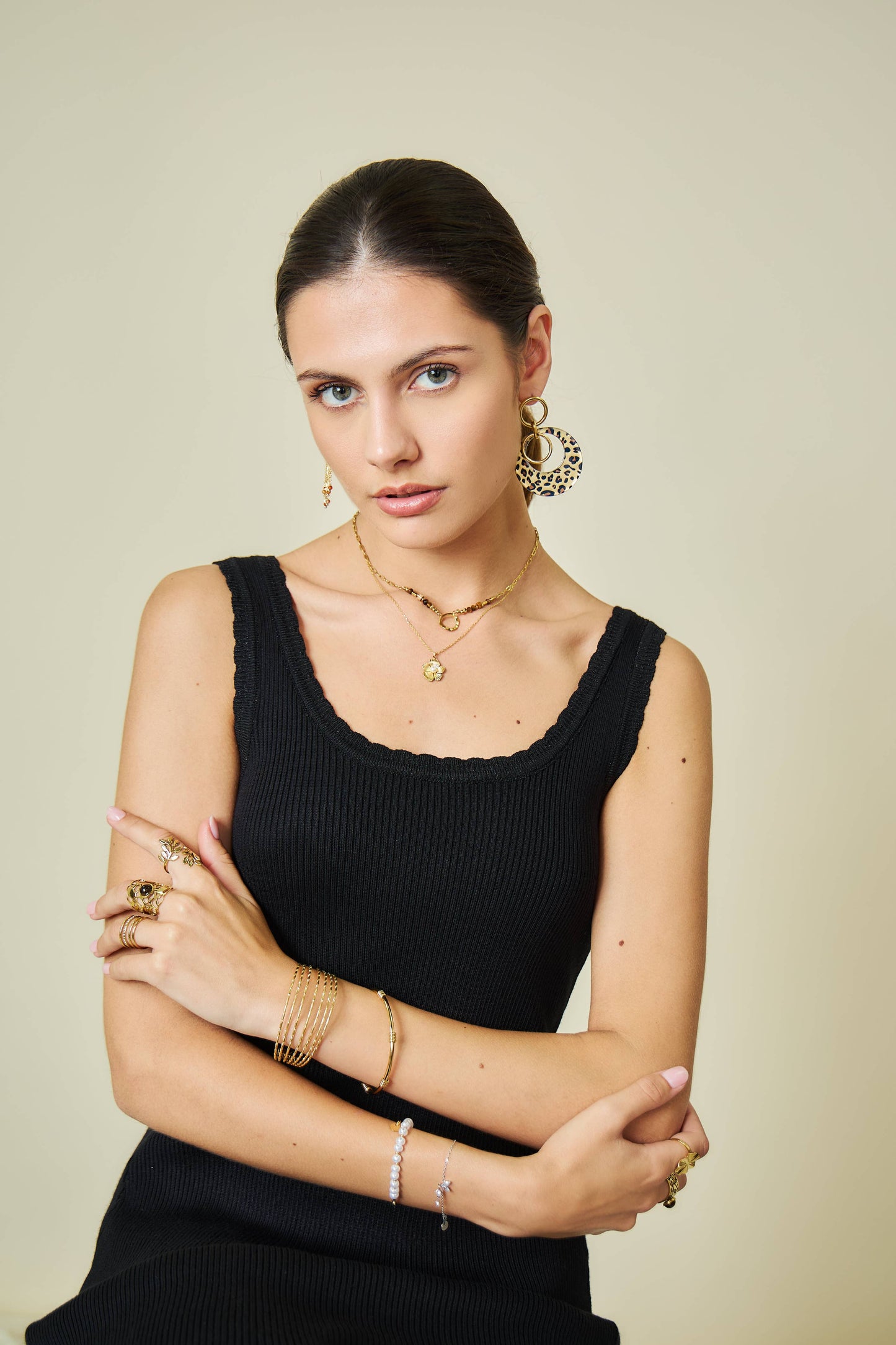Bracciale mezza perla in oro