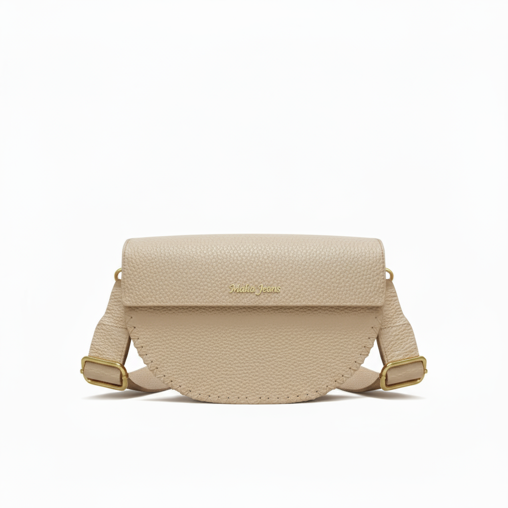 Borsa da Donna in Vera Pelle Beige