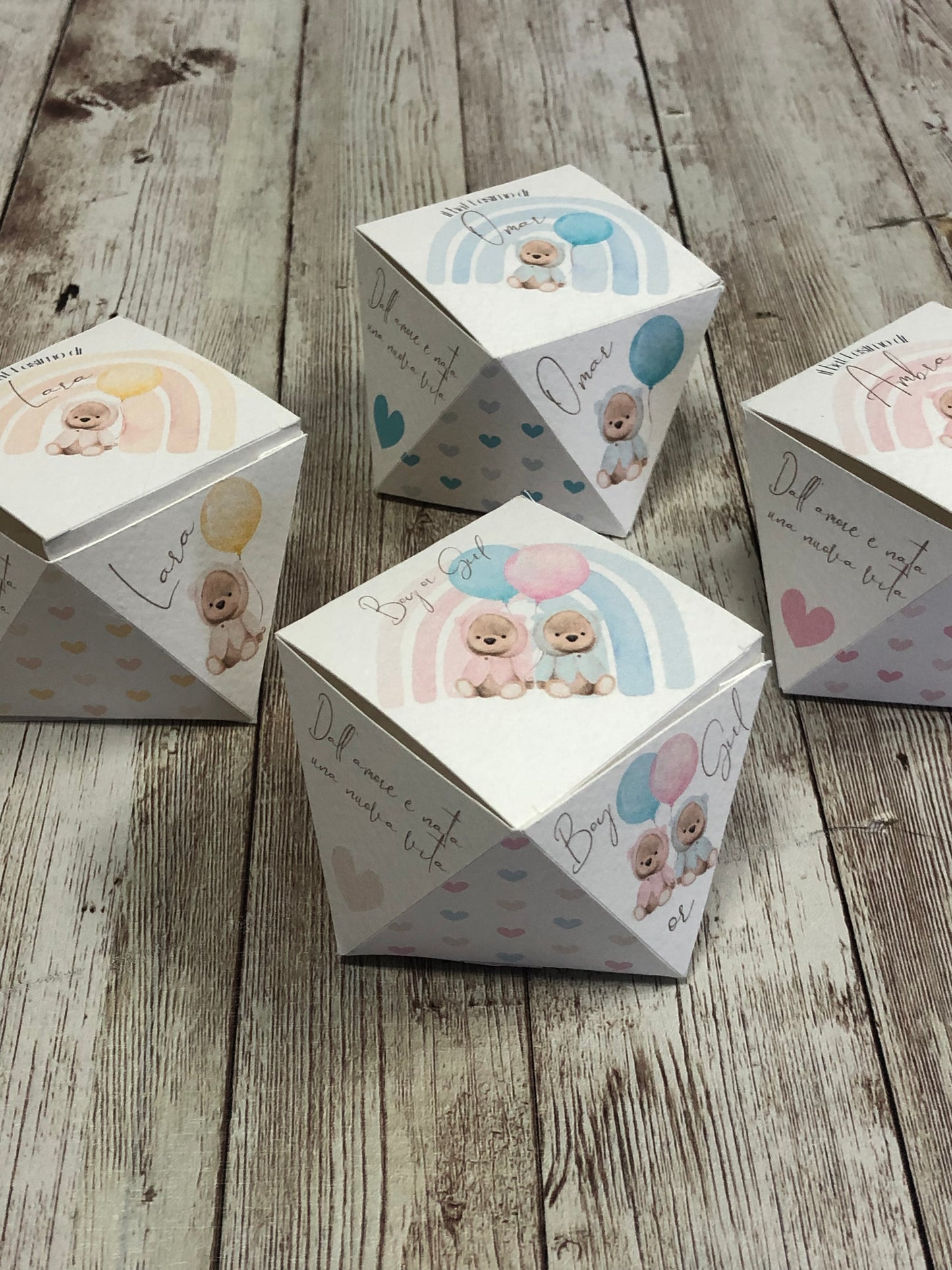 Scatolina Porta Confetti Orsetto modello Diamond