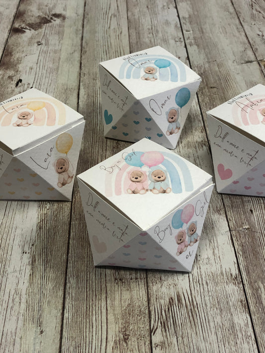Scatolina Porta Confetti Orsetto modello Diamond