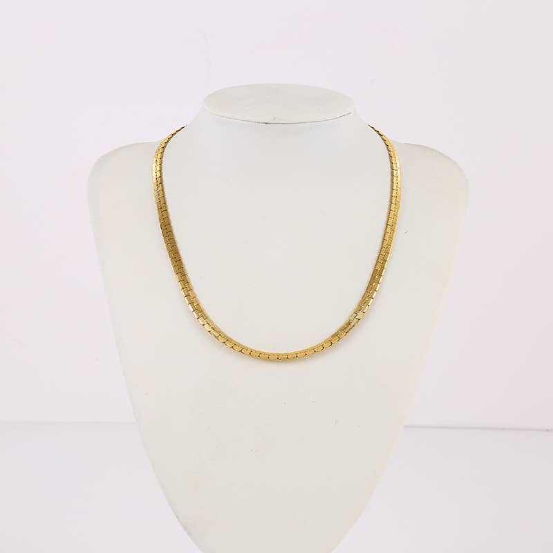 Collana a catena Golden Snake