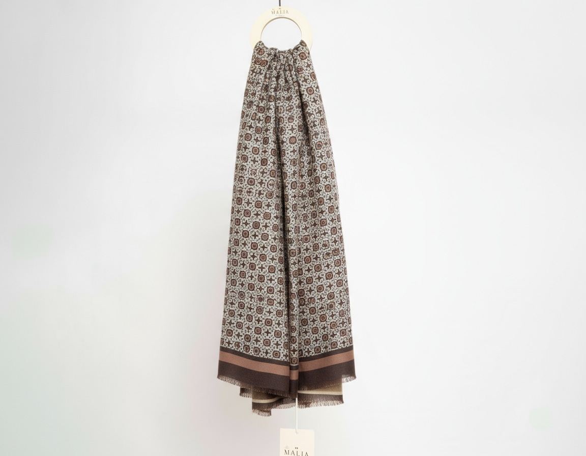 Pochette in vera pelle 100% made in italy unisex ML2511: Pochette + Sciarpa