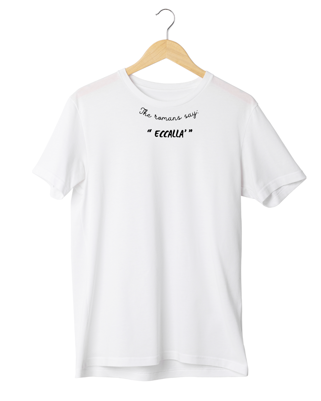 T-shirt ricamata "The Romans Say" Bianca
