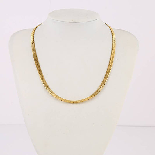 Collana a catena Golden Snake