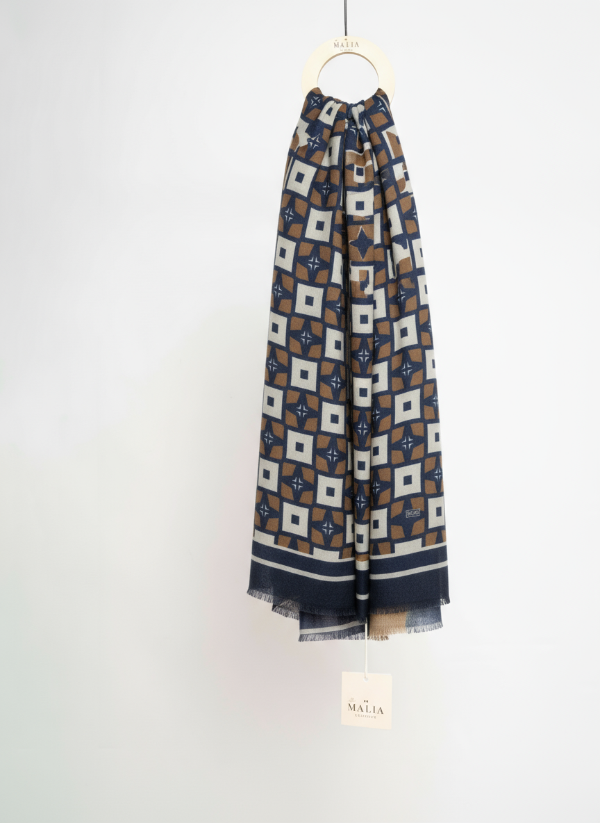 Pochette in vera pelle 100% made in italy unisex ML2516: Pochette + Sciarpa