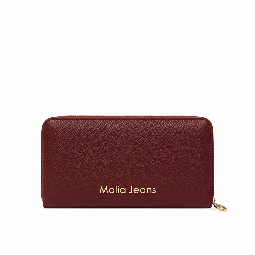 Portafoglio da Donna in Vera Pelle Boredeaux