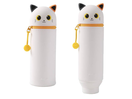 I-Total Astuccio In Silicone Orange Cat