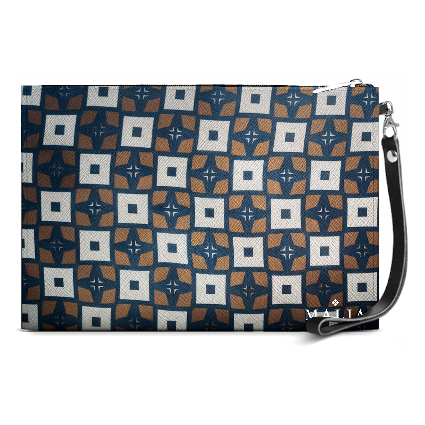 Pochette in vera pelle 100% made in italy unisex ML2516: Pochette + Sciarpa