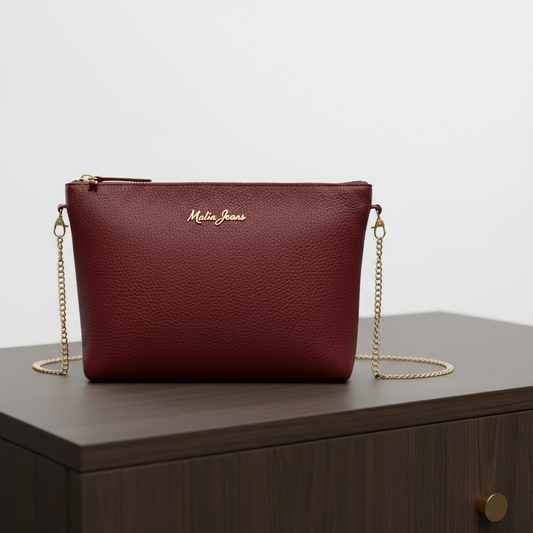 Borsa da Donna in Vera Pelle Boredeaux